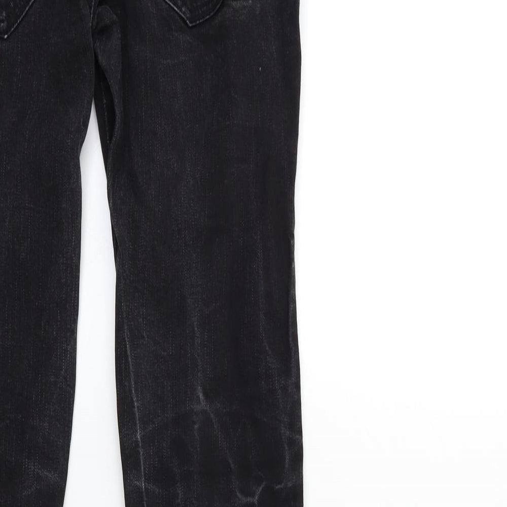 Mango Womens Black  Denim Skinny Jeans Size 10 L32 in