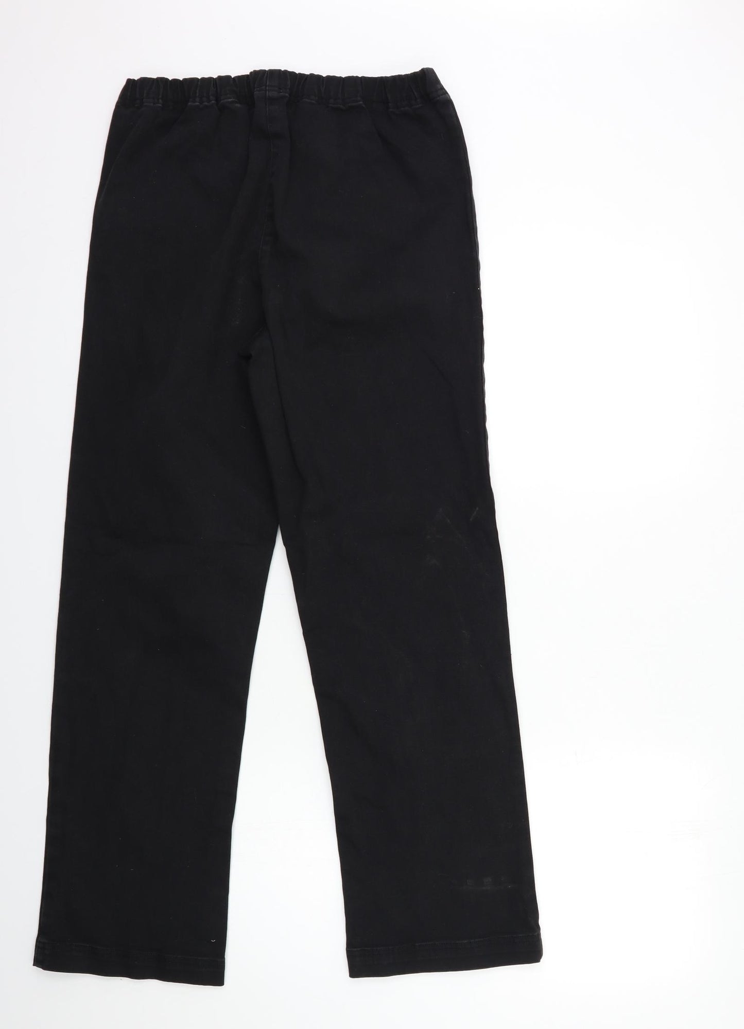Cotton Traders Mens Black  Denim Straight Jeans Size 18 L30 in