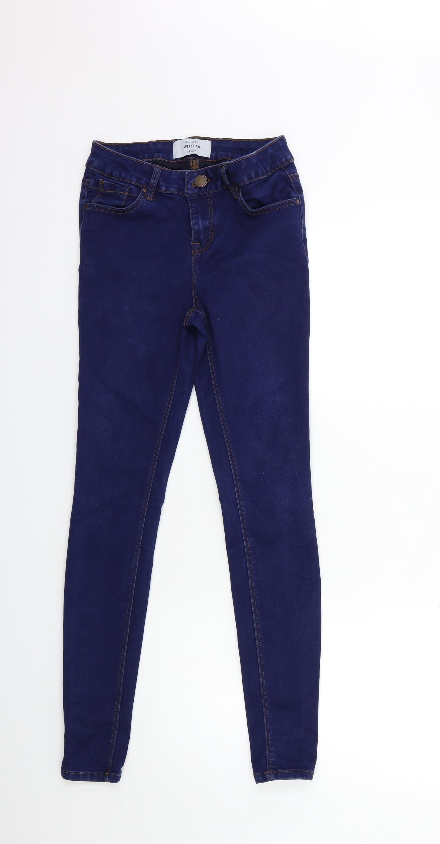 New Look Womens Blue  Denim Skinny Jeans Size 8 L27 in