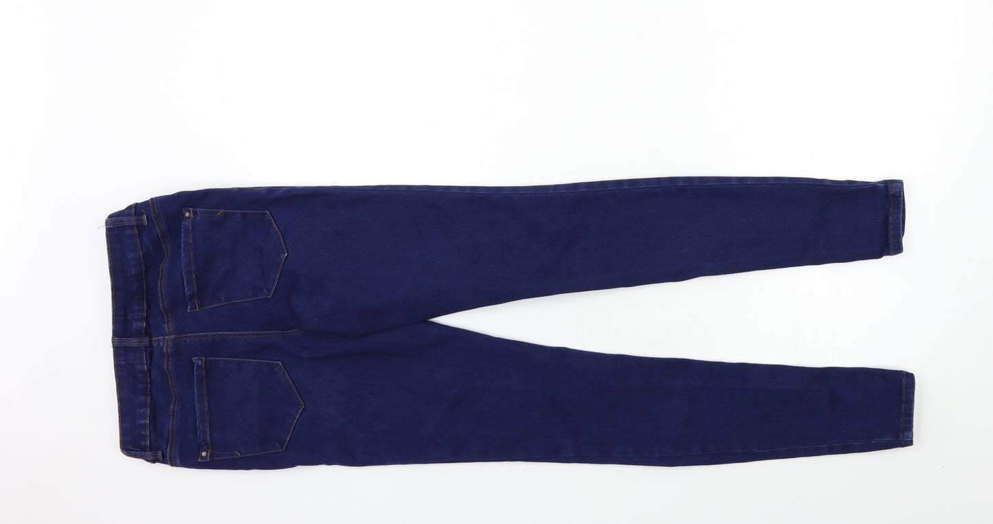 New Look Womens Blue  Denim Skinny Jeans Size 8 L27 in