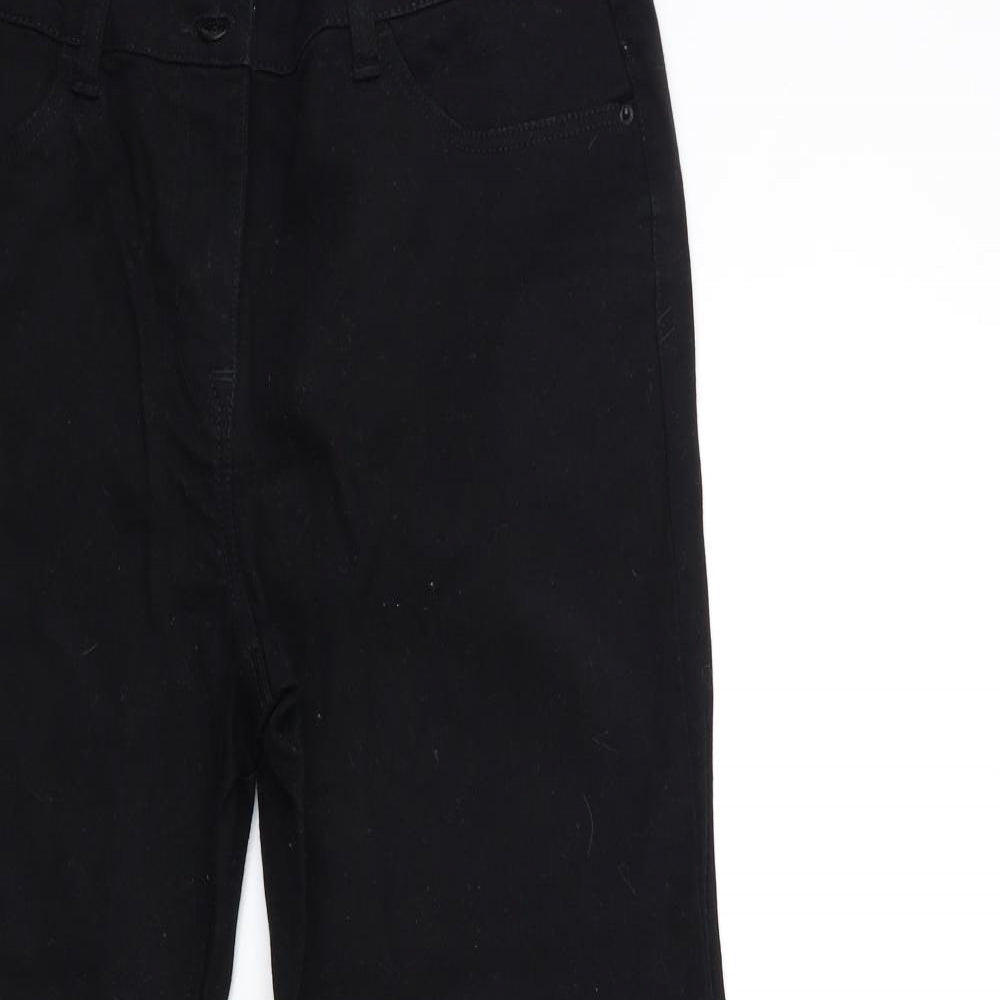 NEXT Womens Black  Denim Straight Jeans Size 12 L30 in
