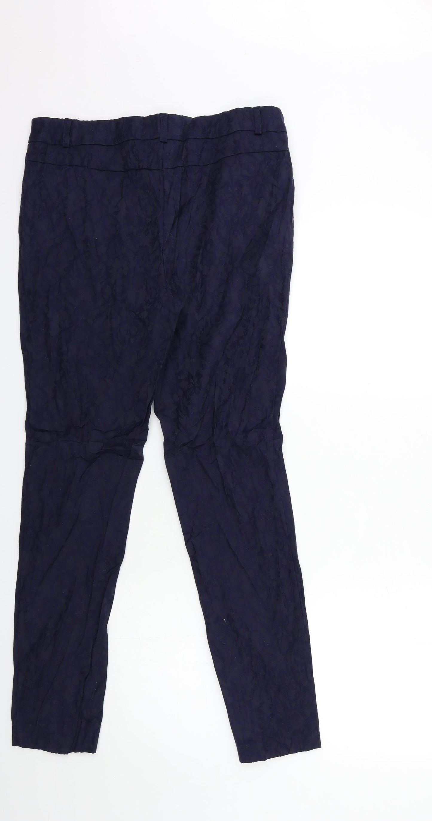 George Womens Blue Floral  Trousers  Size 30 in L29 in