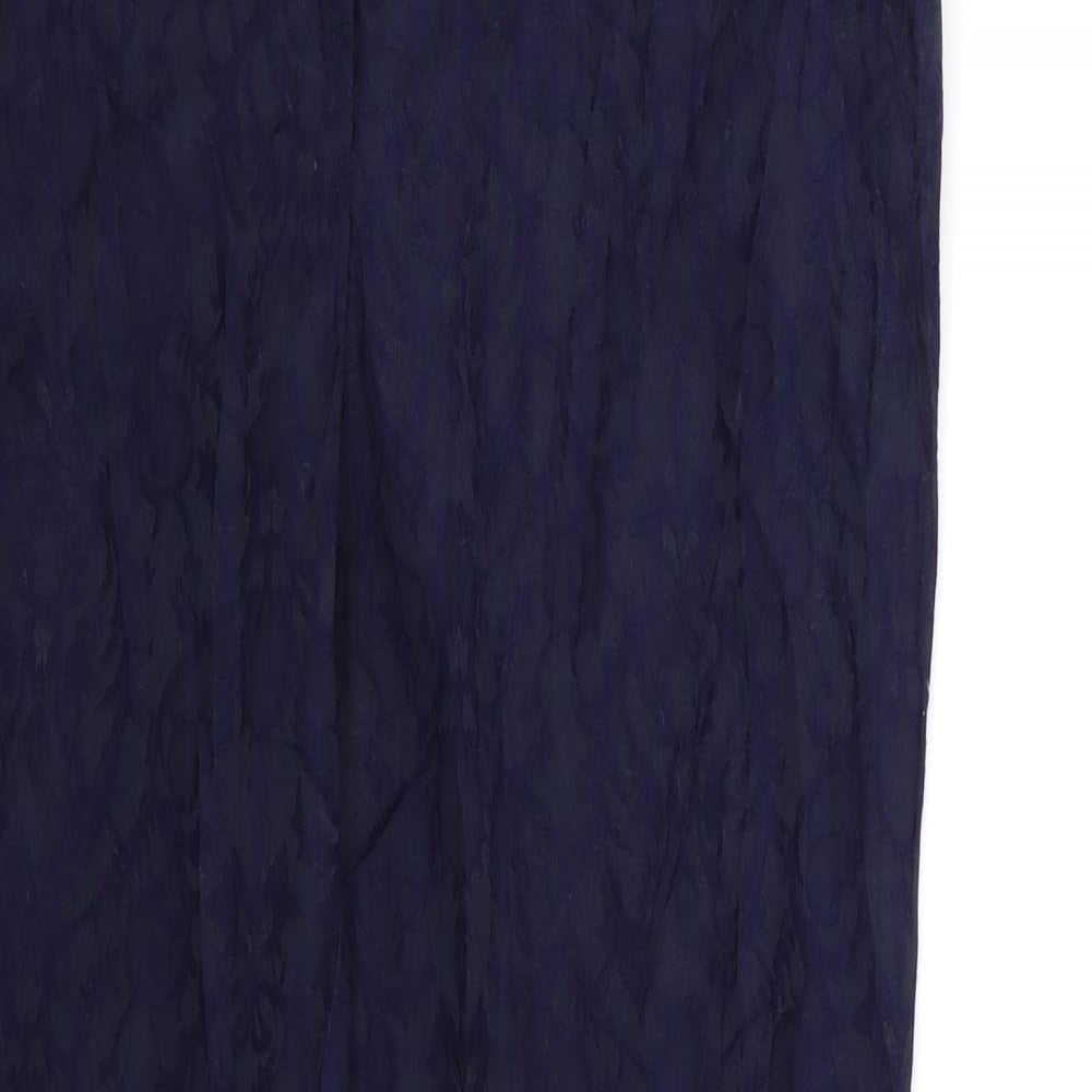 George Womens Blue Floral  Trousers  Size 30 in L29 in