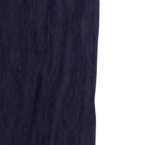 George Womens Blue Floral  Trousers  Size 30 in L29 in