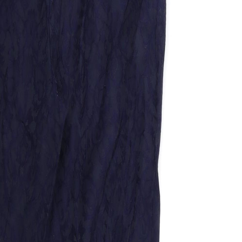 George Womens Blue Floral  Trousers  Size 30 in L29 in
