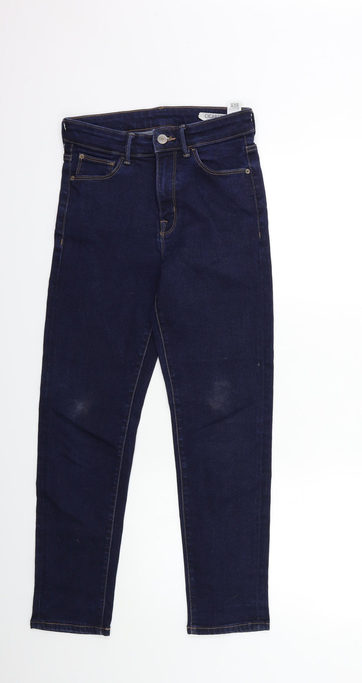 Marks and Spencer Womens Blue  Denim Skinny Jeans Size 8 L26 in