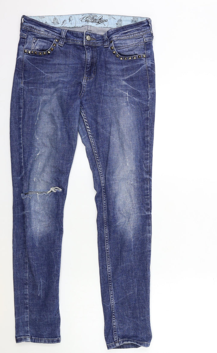 Marks and Spencer Womens Blue  Denim Skinny Jeans Size 30 in L29 in