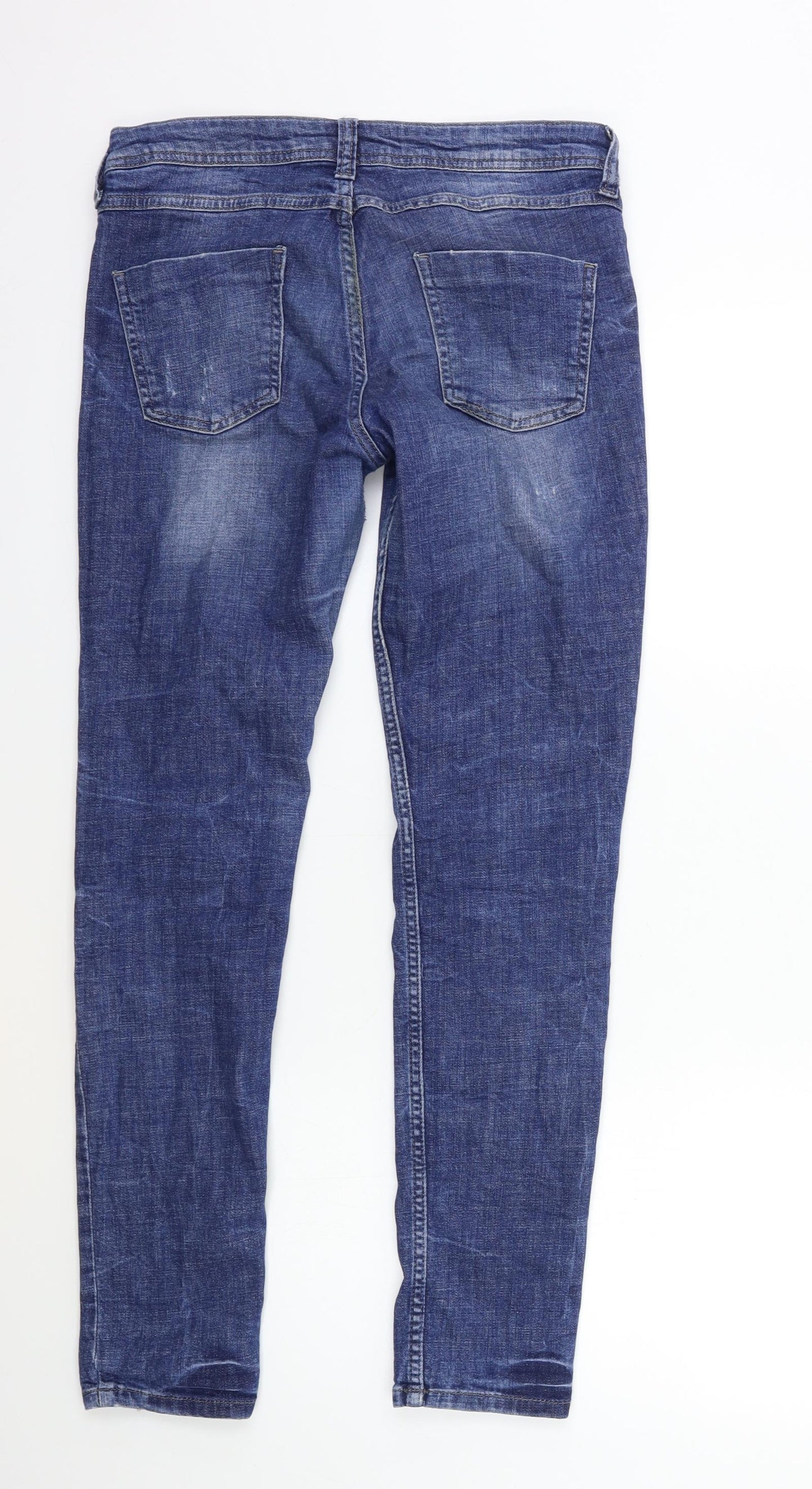 Marks and Spencer Womens Blue  Denim Skinny Jeans Size 30 in L29 in