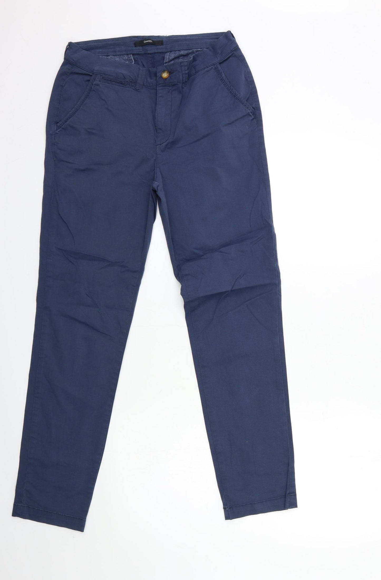 George Womens Blue   Chino Trousers Size 8 L29 in