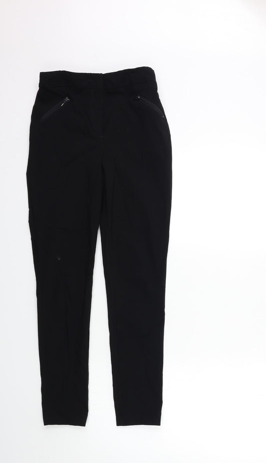 Front view of George girls’ black snow pants trousers, size 13, years