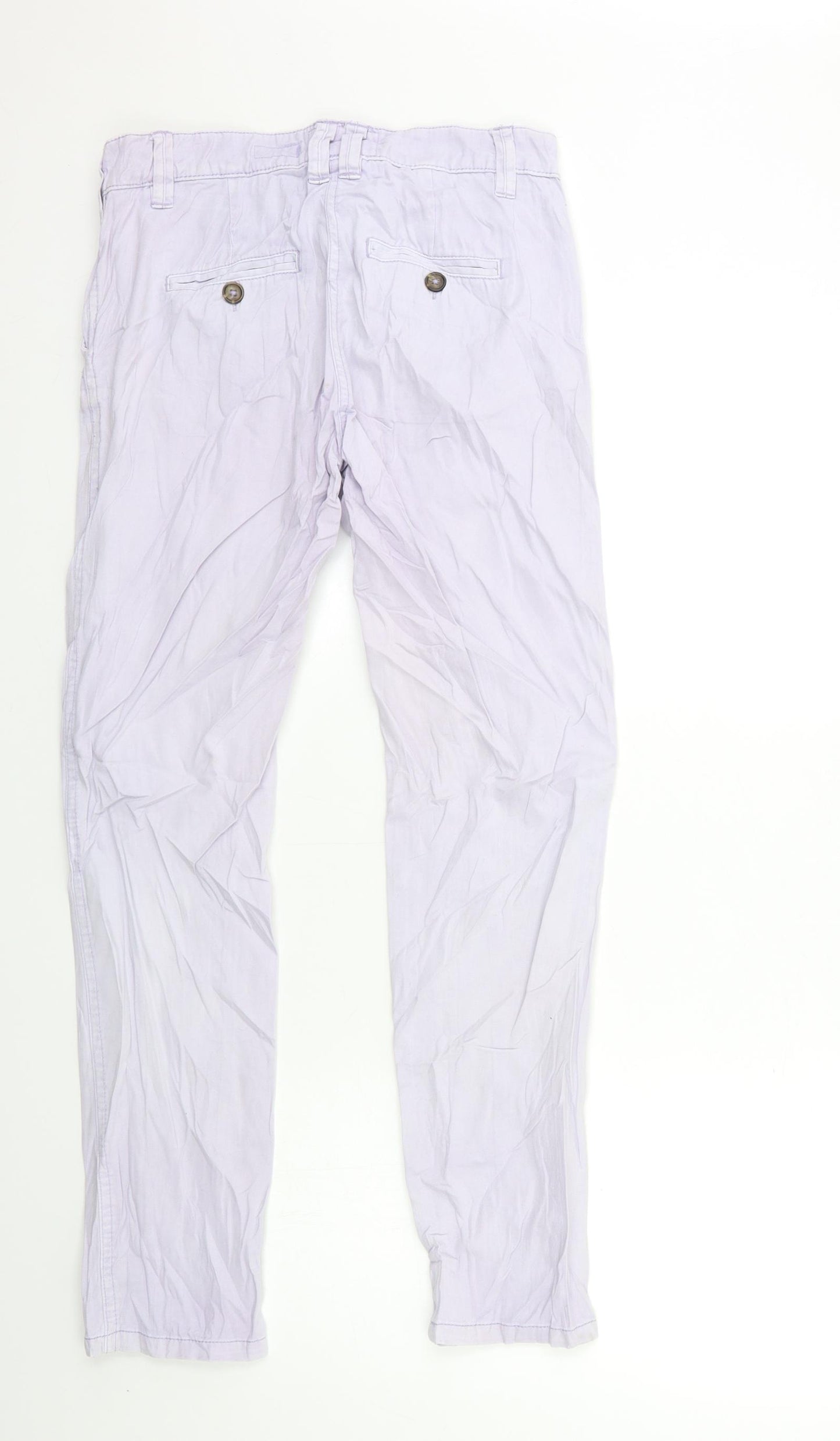 NEXT Womens Purple  Denim Tapered Jeans Size 6 L29 in