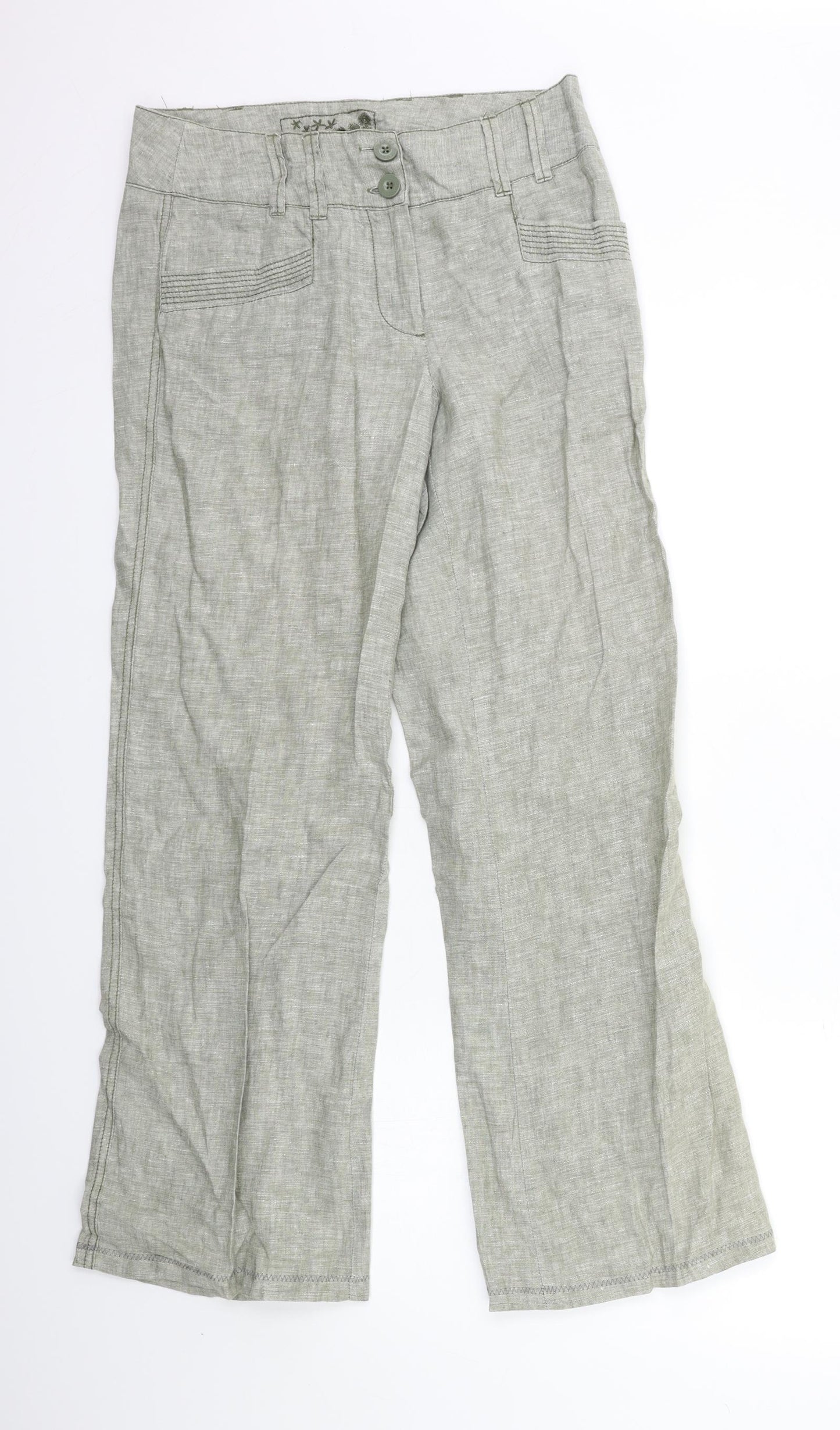 RJR.John Rocha Womens Green   Trousers  Size 8 L30 in