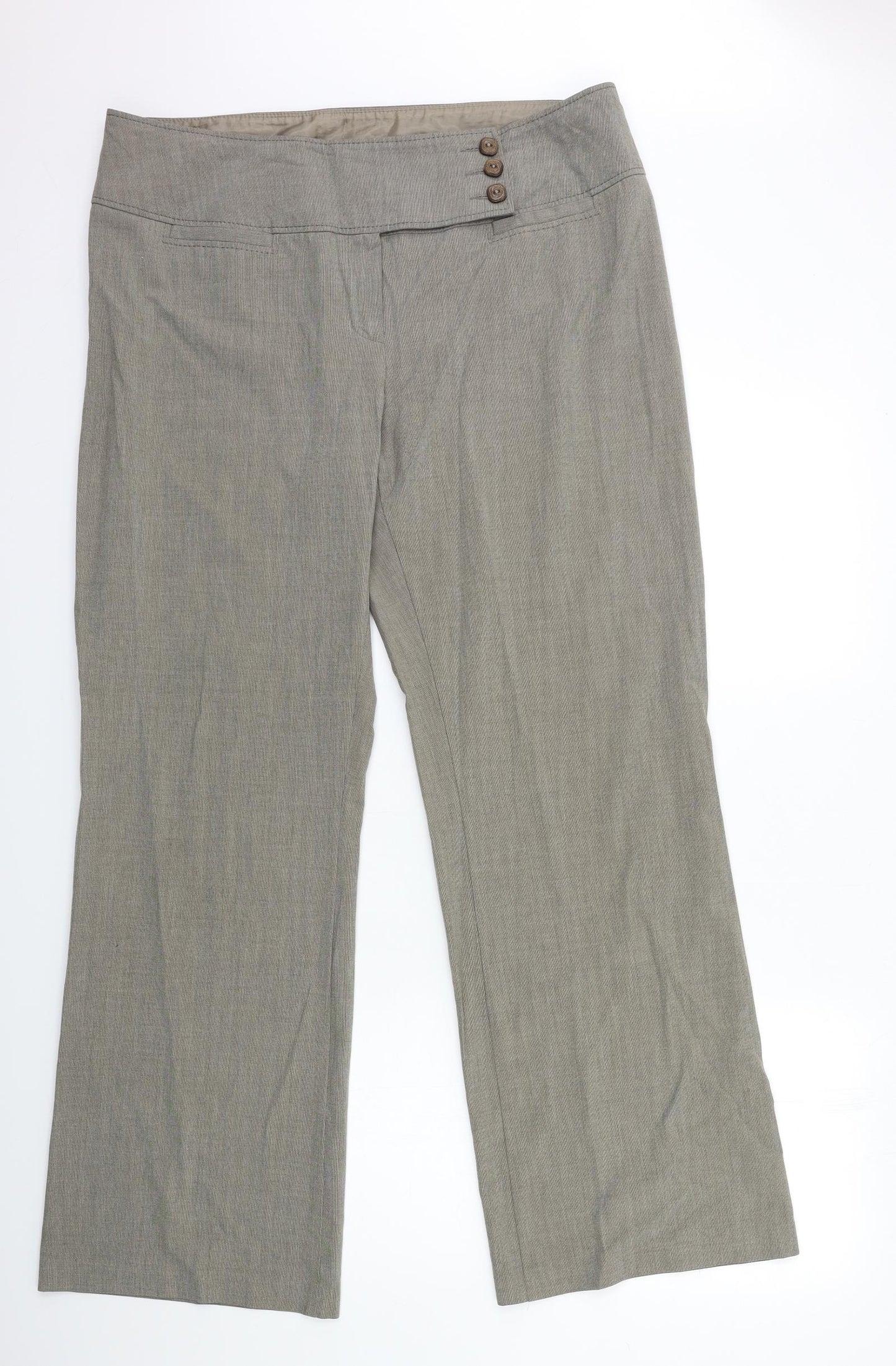 Marks and Spencer Womens Grey   Trousers  Size 18 L32 in