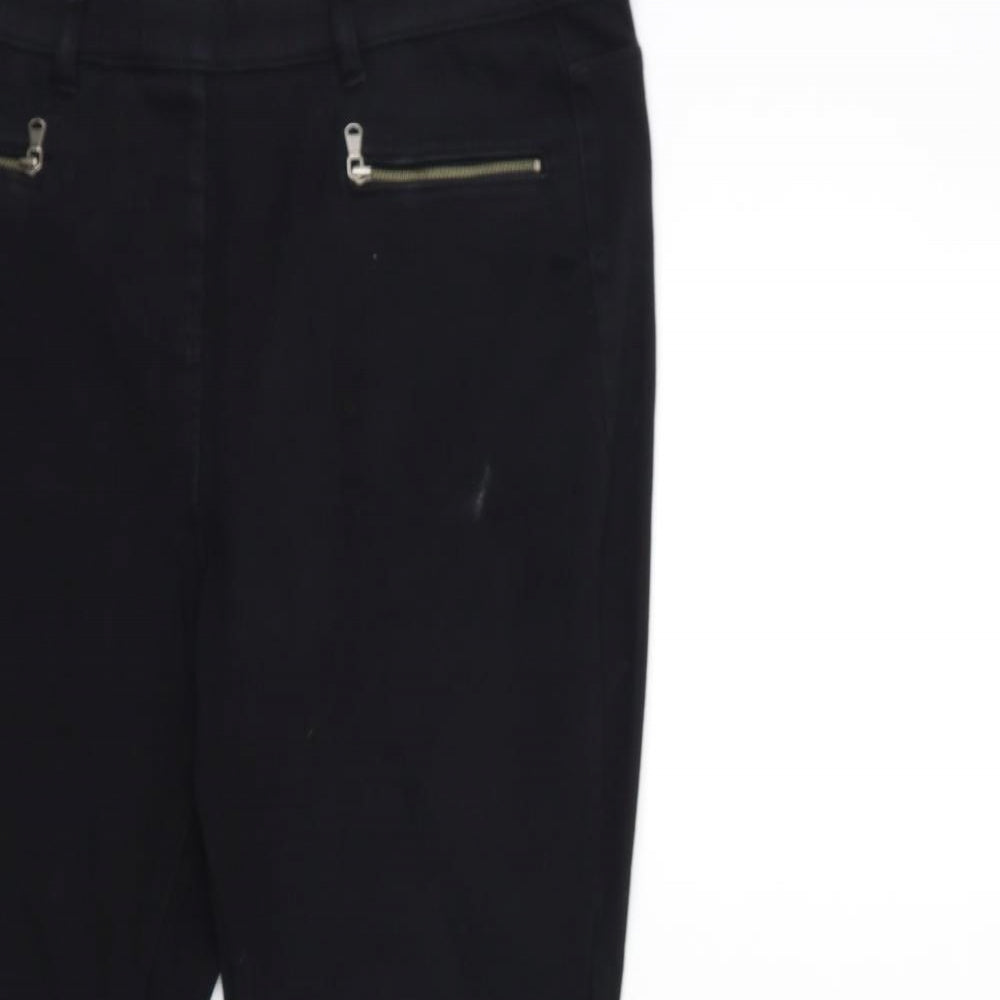 NEXT Womens Black  Denim Jegging Jeans Size 14 L27 in
