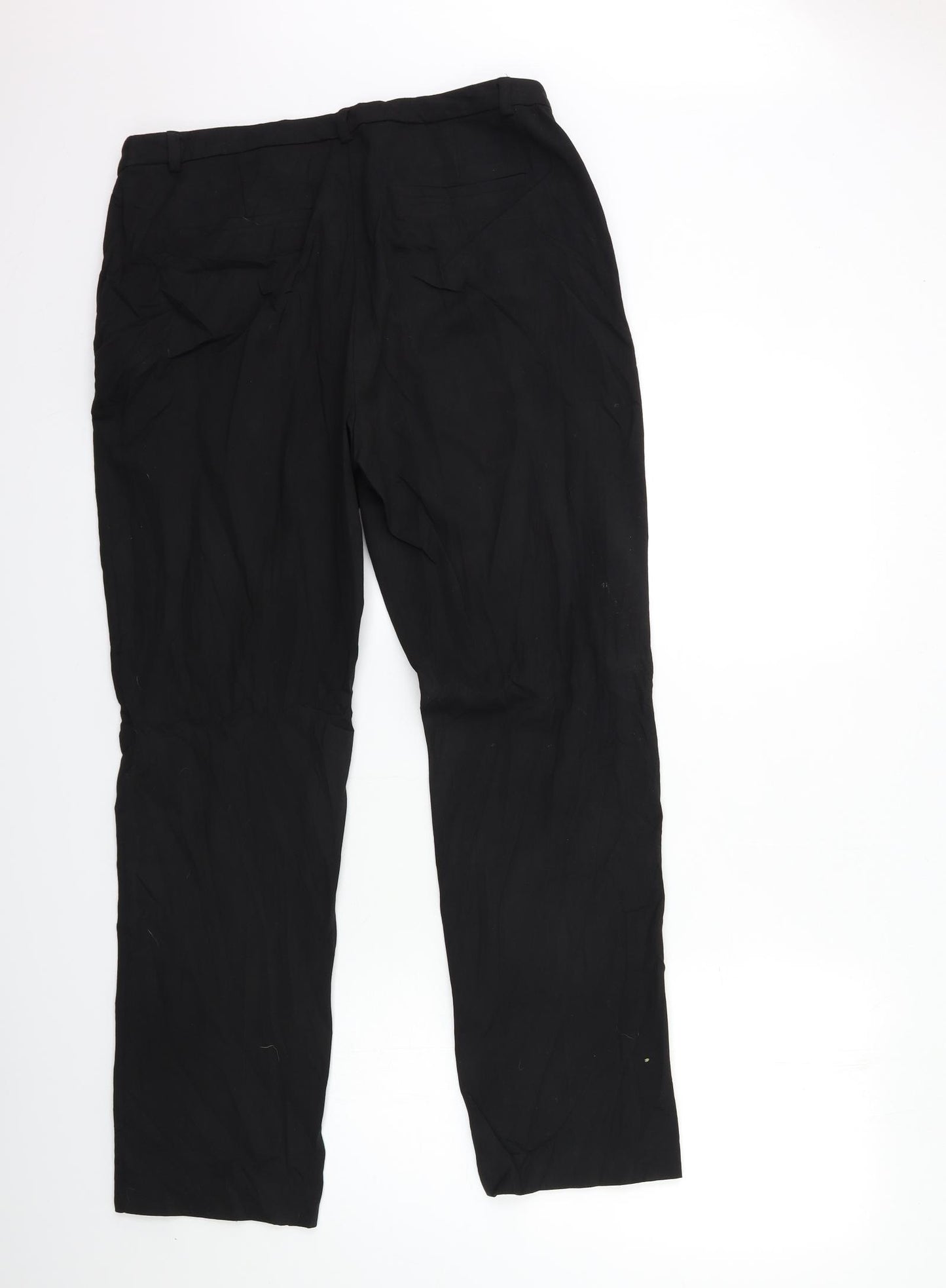 TU Womens Black   Trousers  Size 14 L29 in