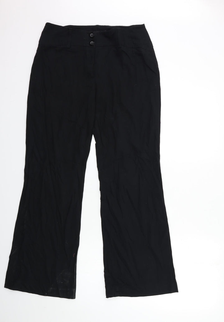 NXT Womens Black Trousers Size 12 L31 in