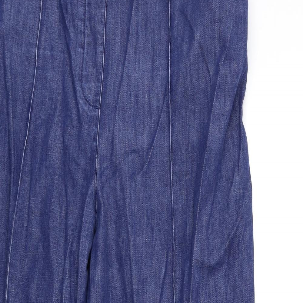Marks and Spencer Womens Blue  Denim Straight Jeans Size 18 L28 in