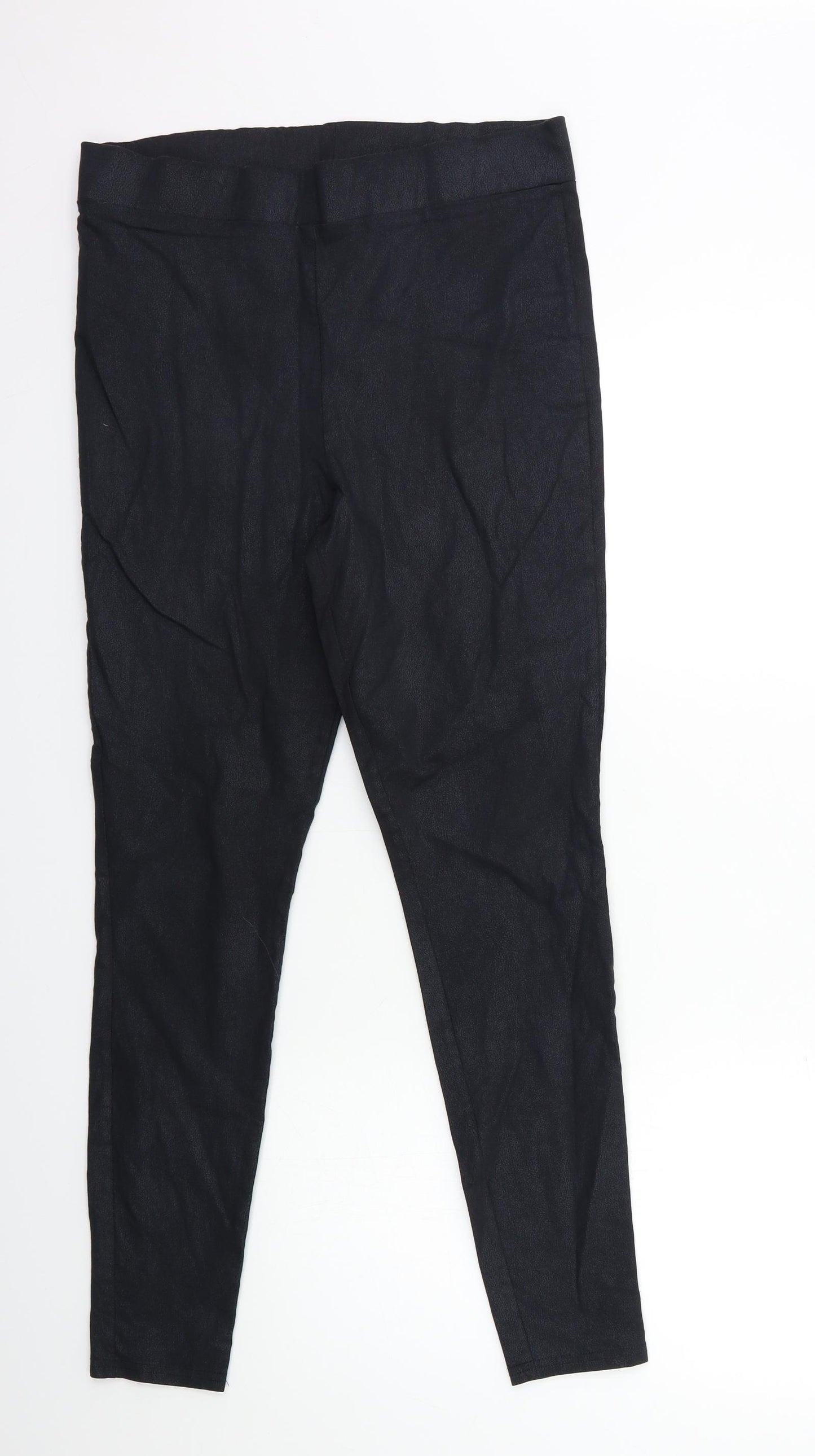 Papaya Womens Black  Denim Jegging Jeans Size 16 L28 in