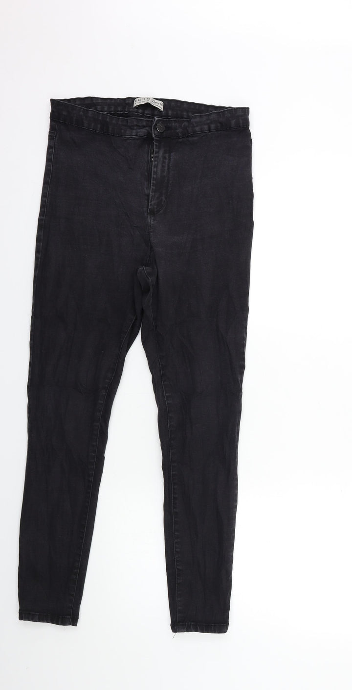 Denim & Co. Womens Black Denim Skinny Jeans Size 16 L27 in