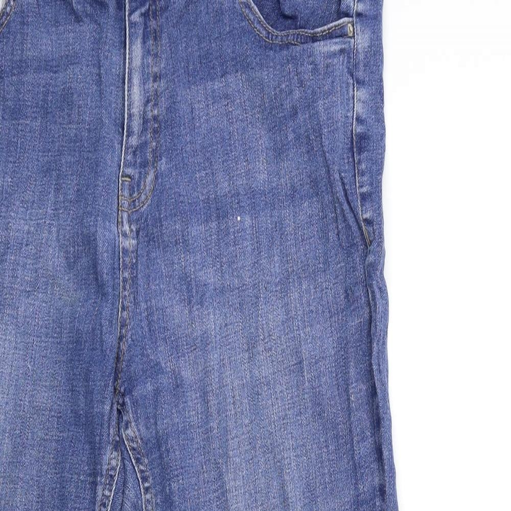 F&F Womens Blue  Denim Straight Jeans Size 16 L27 in