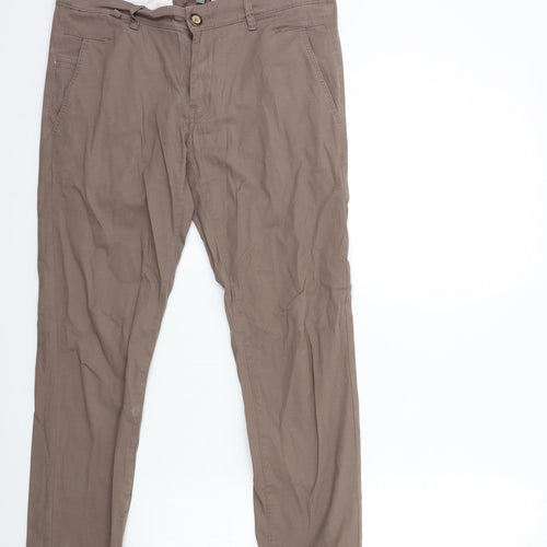 Forecast Mens Brown   Chino Trousers Size 30 in L26 in