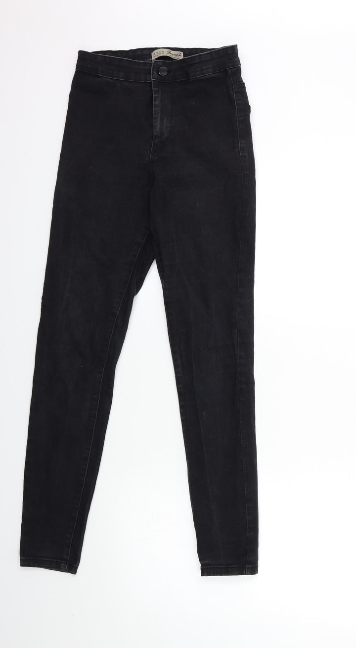 Denim & Co. Womens Black Denim Skinny Jeans Size 8 L30 in