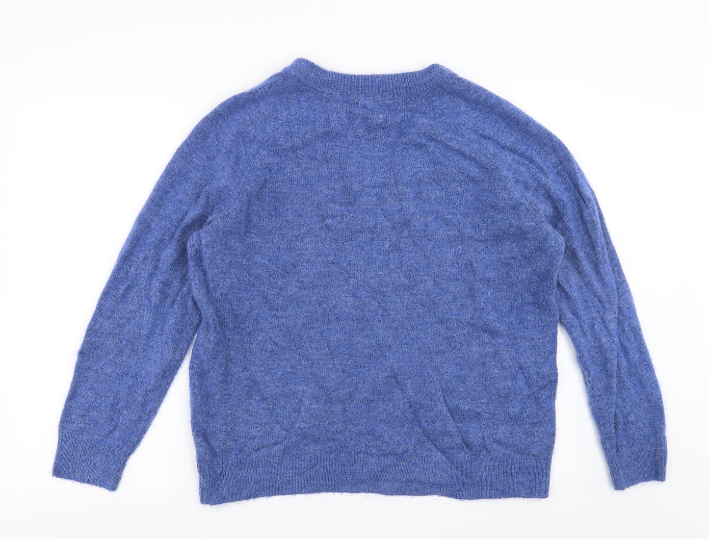 H&M Womens Blue  Knit Pullover Jumper Size M