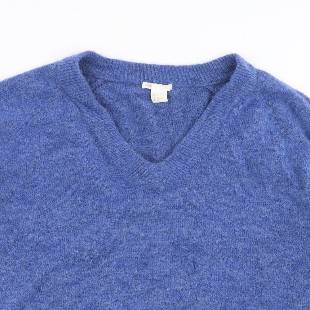H&M Womens Blue  Knit Pullover Jumper Size M