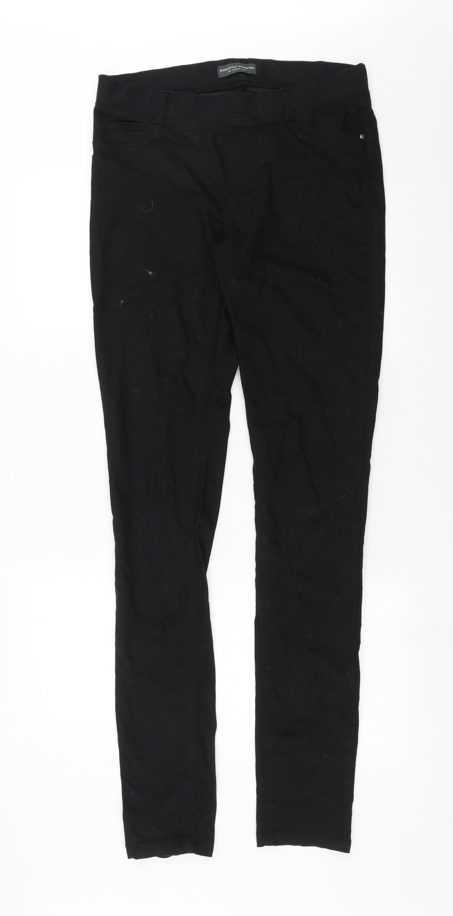 Dorothy Perkins Womens Black  Denim Jegging Jeans Size 12 L36 in