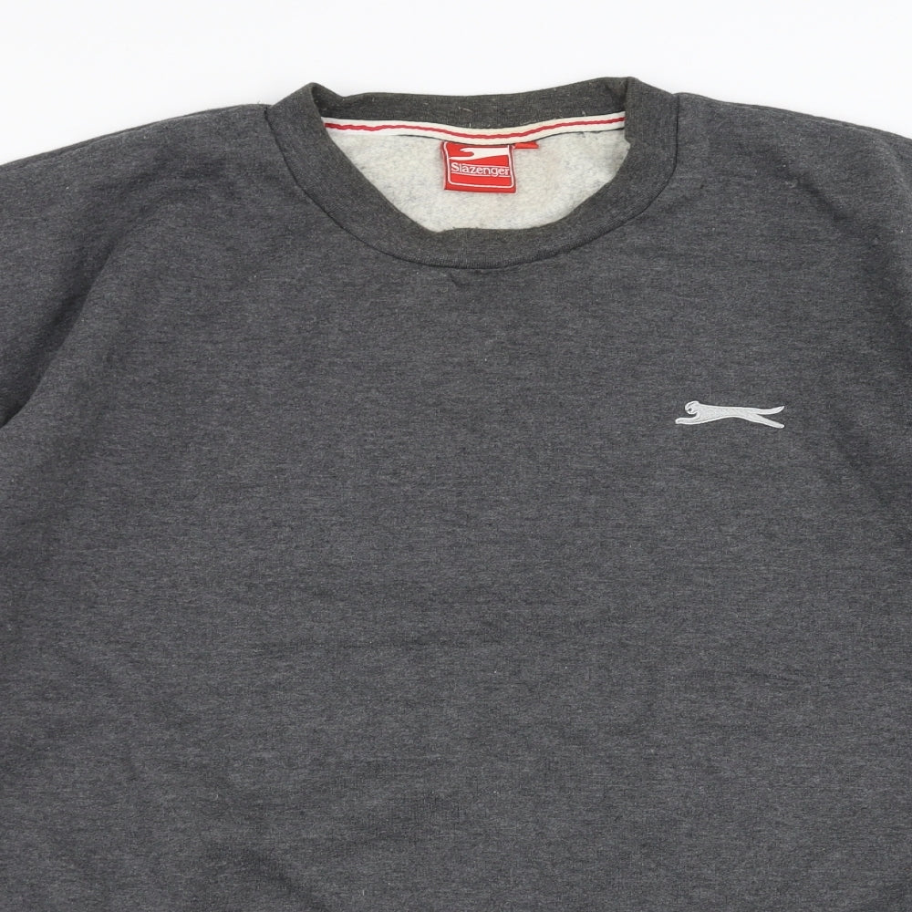 Slazenger Mens Grey   Pullover Sweatshirt Size XL