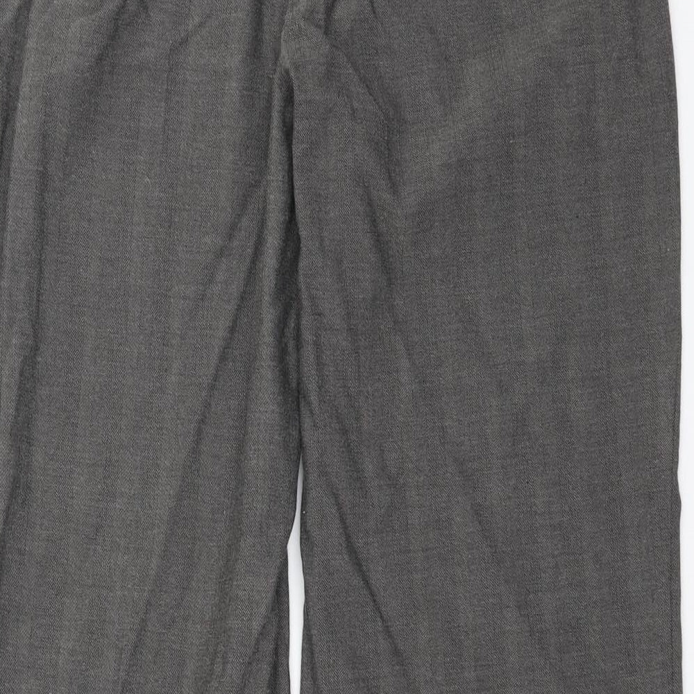 Marks and Spencer Womens Grey   Trousers  Size 14 L28 in
