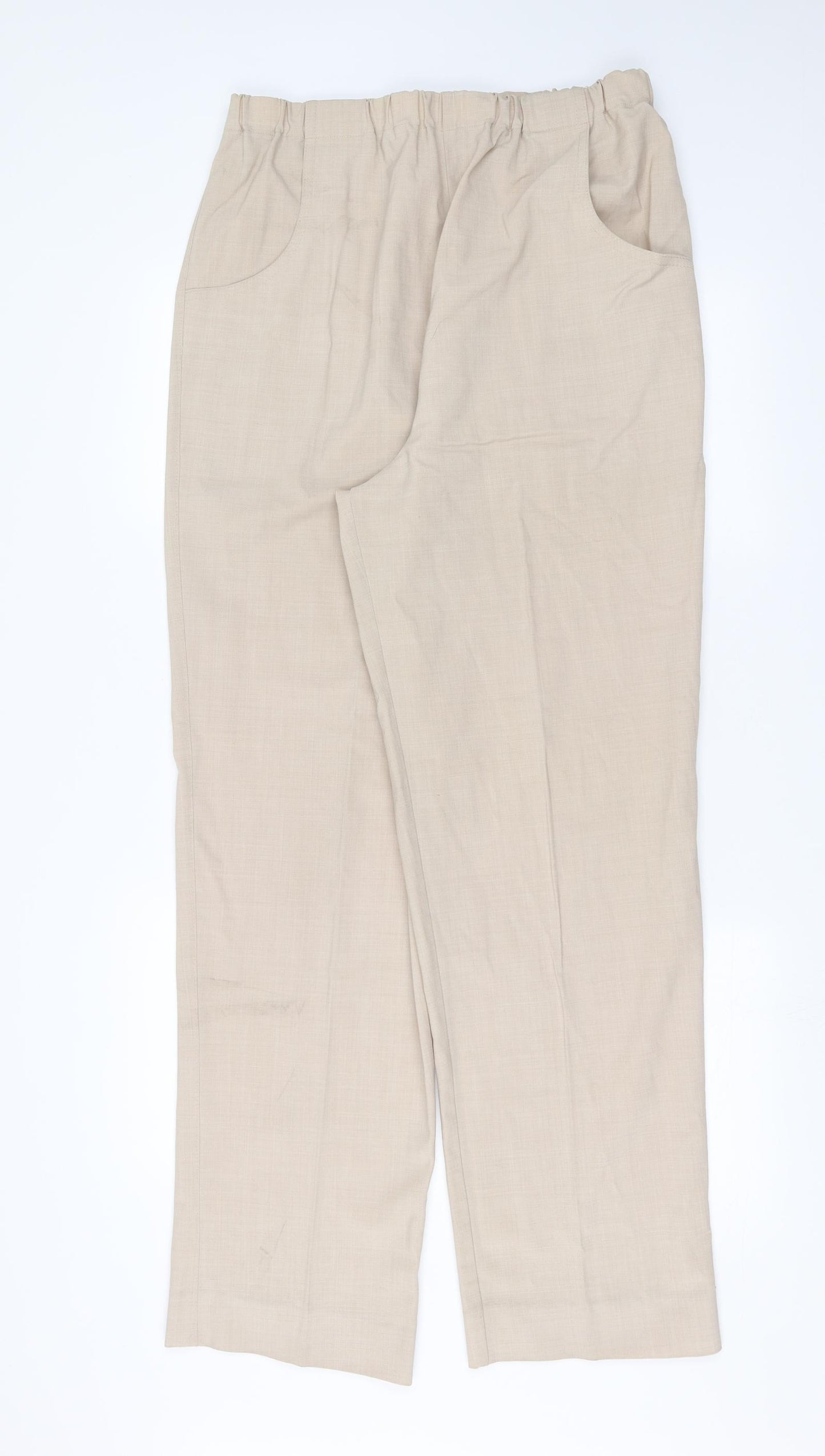 Preworn Womens Beige   Trousers  Size 32 in L32 in