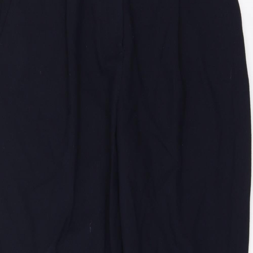 Marks and Spencer Womens Blue   Trousers  Size 10 L25 in - short Leg