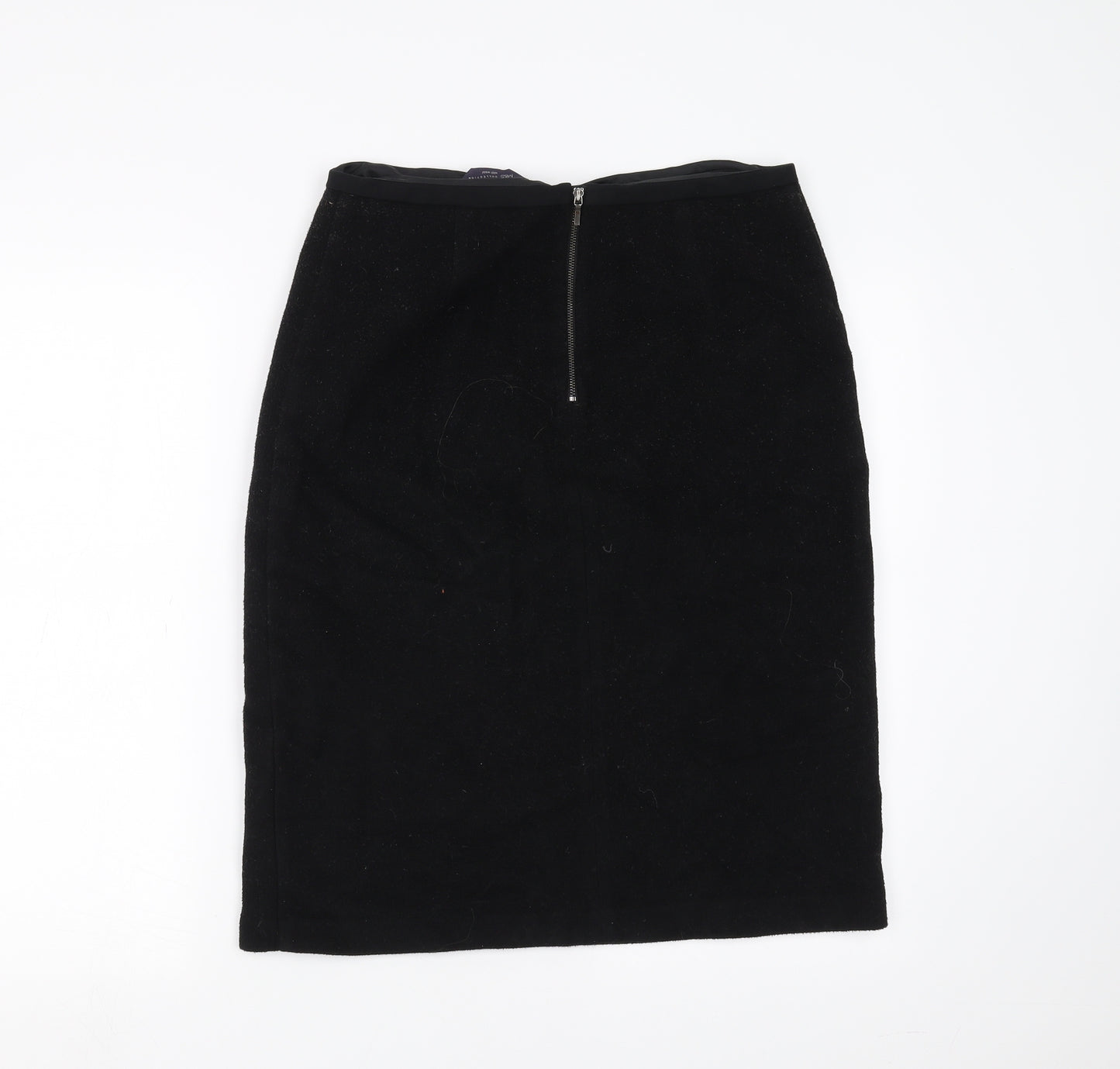 Marks and Spencer Womens Black   Straight & Pencil Skirt Size 12