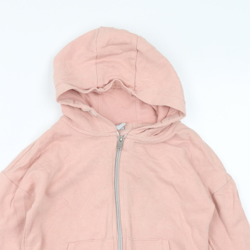 Sainsburys  Girls Pink   Full Zip Hoodie Size 10 Years
