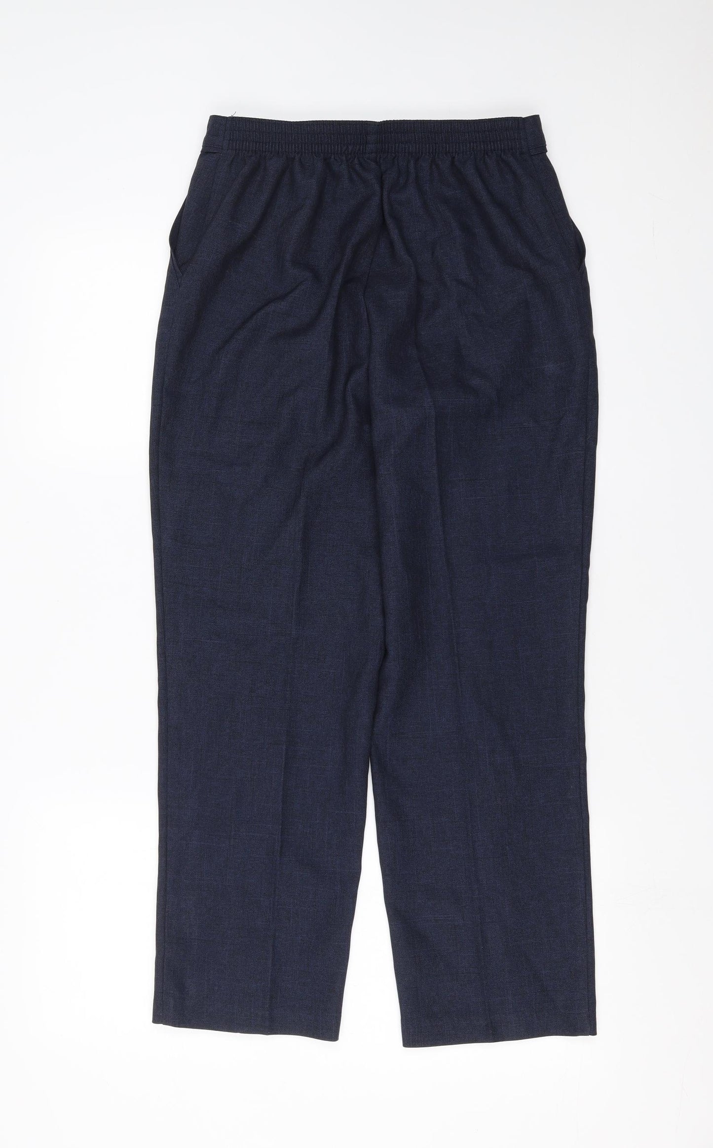 Marks and Spencer Womens Blue   Trousers  Size 10 L26 in - short Leg
