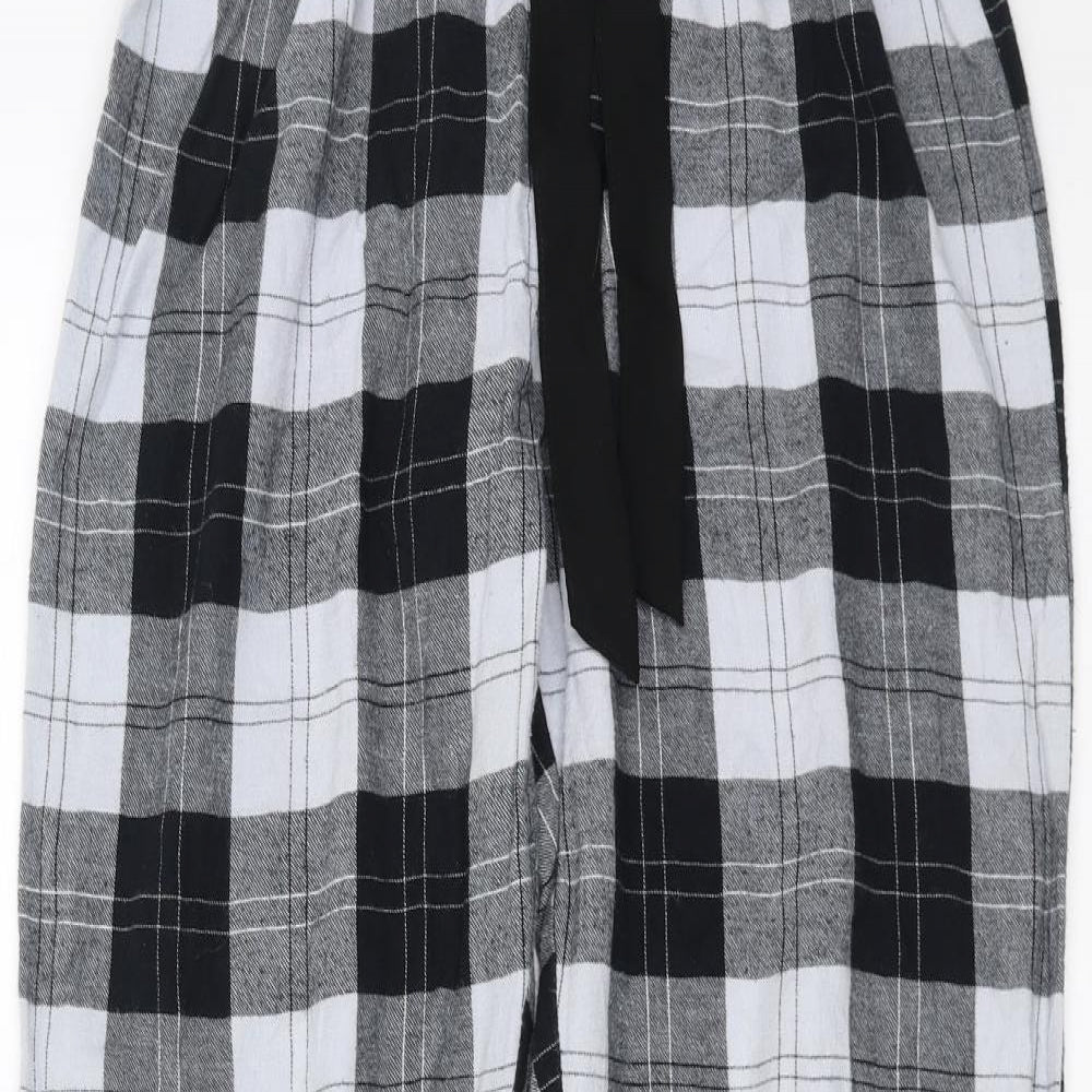 Love To Lounge Womens Black Check   Pyjama Pants Size M