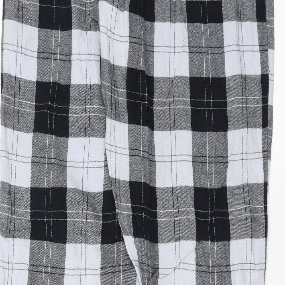 Love To Lounge Womens Black Check   Pyjama Pants Size M