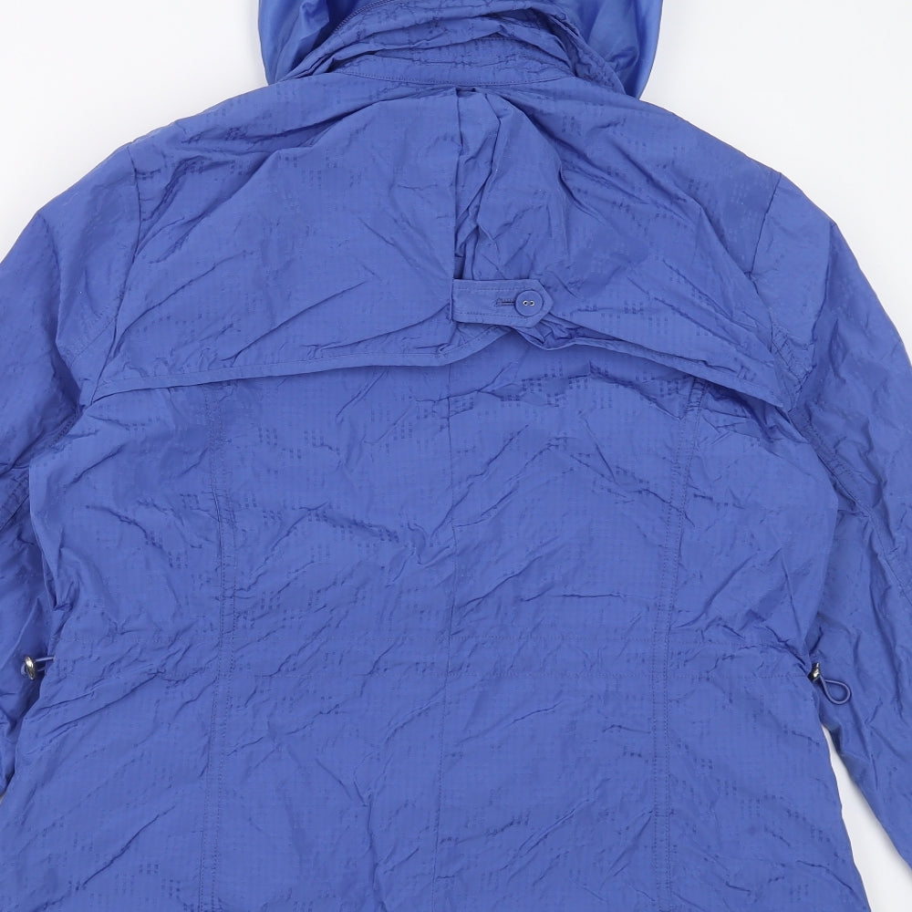 Marks and Spencer Womens Blue   Rain Coat Jacket Size 14