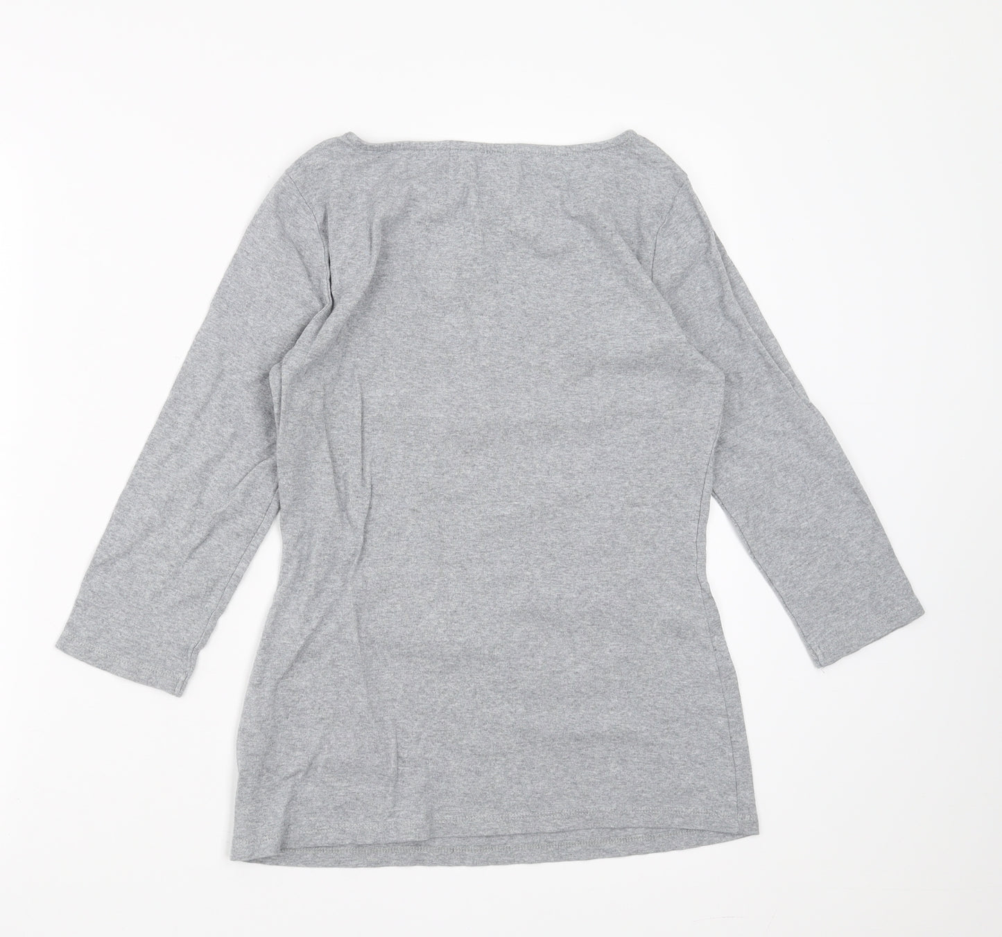 Marks and Spencer Womens Grey   Basic T-Shirt Size 12