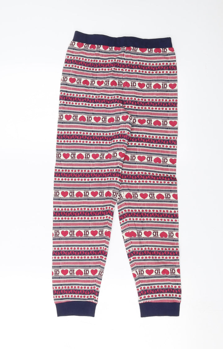 One Direction Girls Purple Geometric Pyjama Pants Size 9-10 Years - One Direction