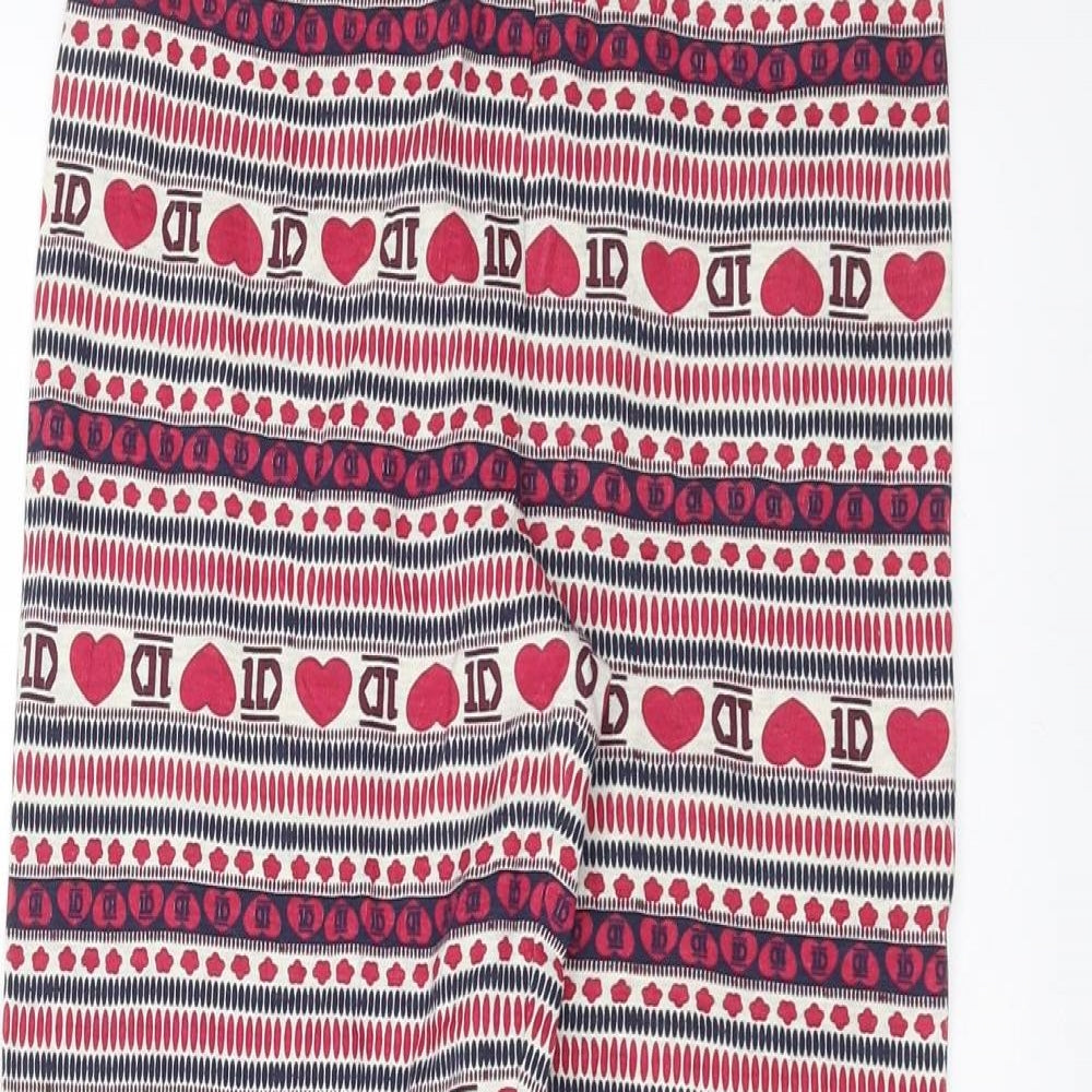 One Direction Girls Purple Geometric   Pyjama Pants Size 9-10 Years  - One Direction