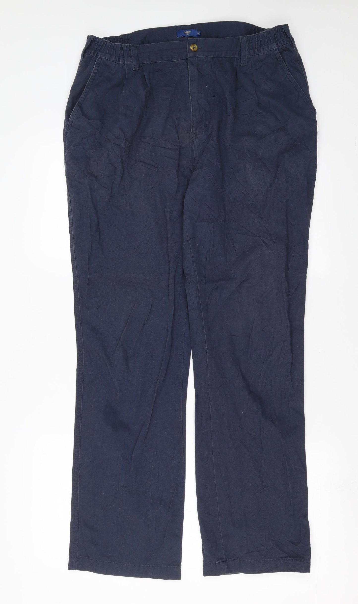 Cotton Traders Mens Blue   Trousers  Size 36 in L29 in