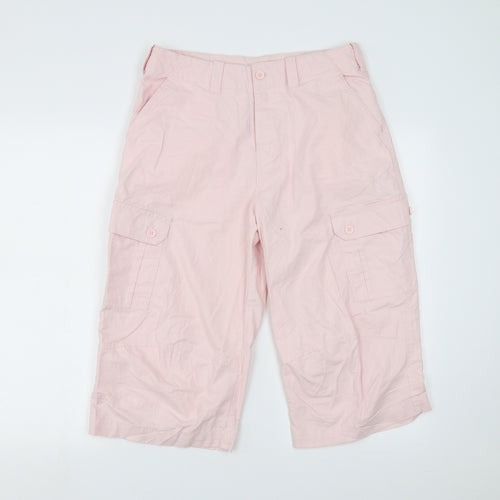 Preworn Womens Pink   Cropped Trousers Size 32 in  - 17 in inside leg