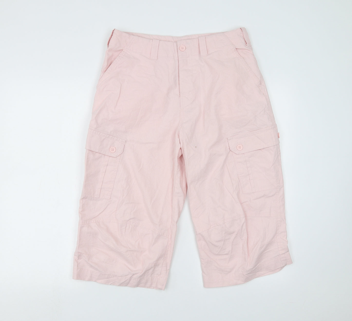 Preworn Womens Pink   Cropped Trousers Size 32 in  - 17 in inside leg