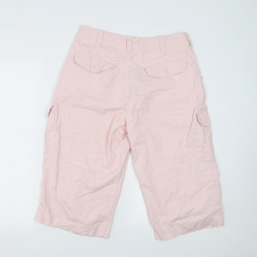 Preworn Womens Pink   Cropped Trousers Size 32 in  - 17 in inside leg