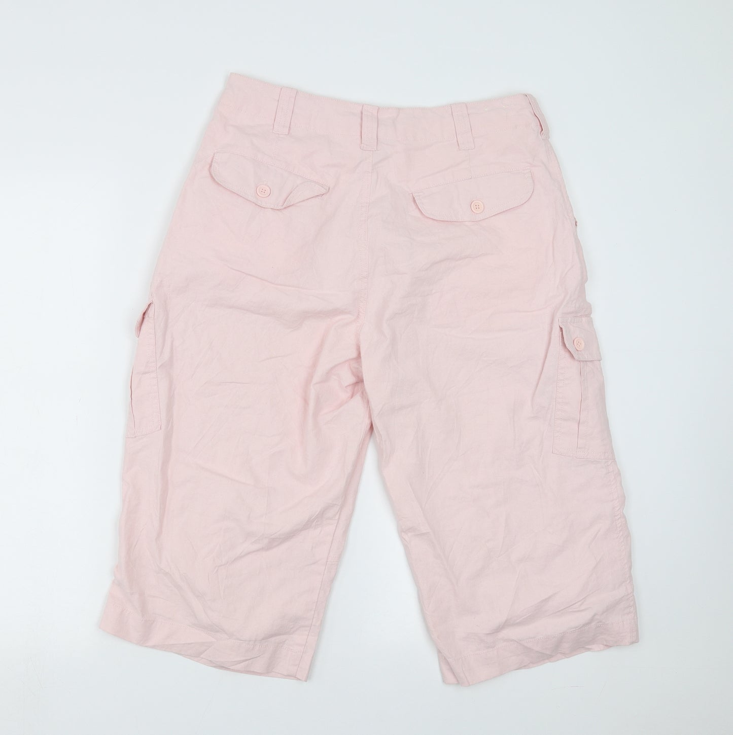 Preworn Womens Pink   Cropped Trousers Size 32 in  - 17 in inside leg