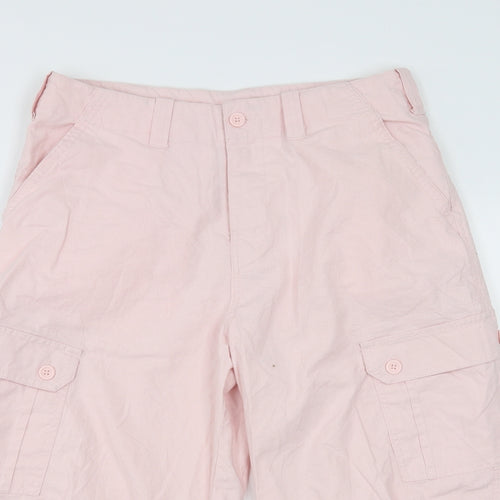 Preworn Womens Pink   Cropped Trousers Size 32 in  - 17 in inside leg
