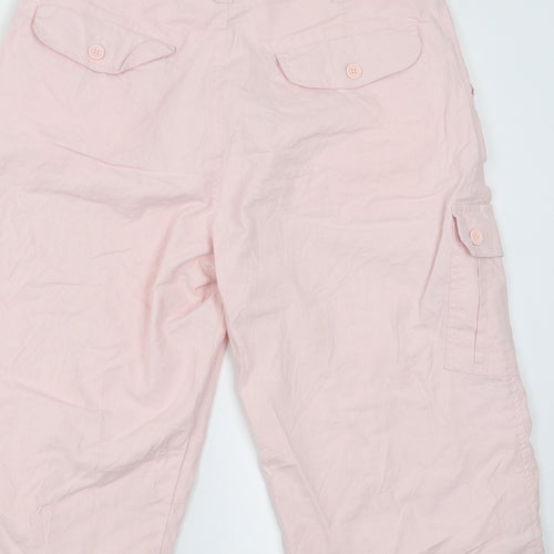 Preworn Womens Pink   Cropped Trousers Size 32 in  - 17 in inside leg