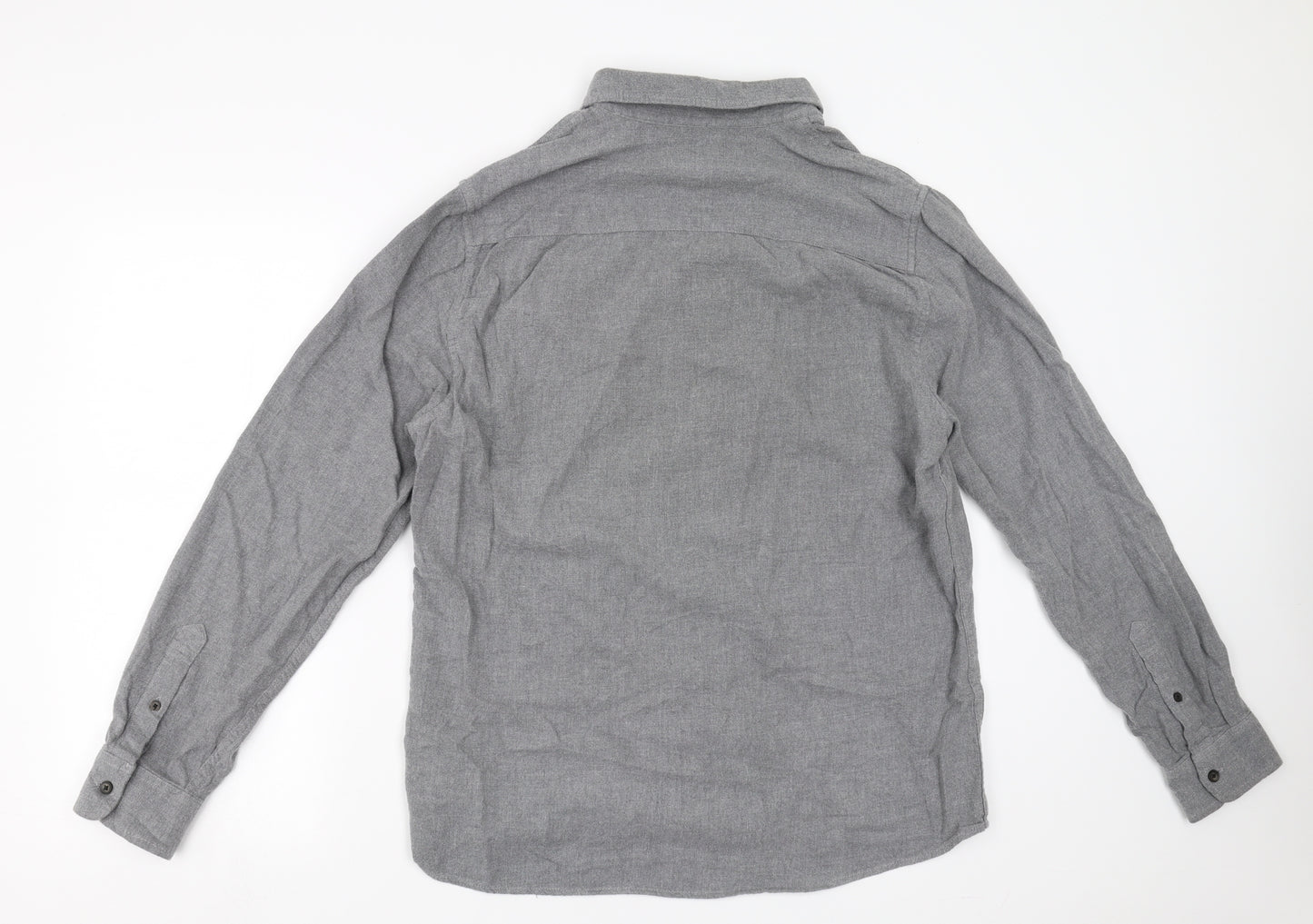 Easy Mens Grey    Button-Up Size L